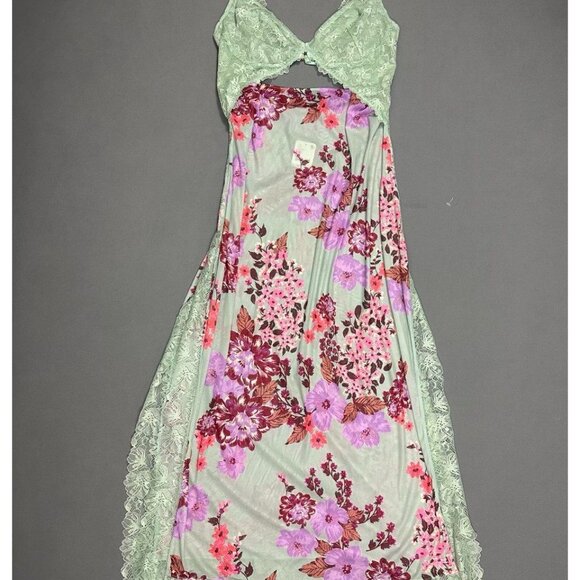 NWT x Intimately FP Suddenly Fine Maxi Slip Dress Sage Combo XL Brit Eady’s dres - Picture 3 of 14